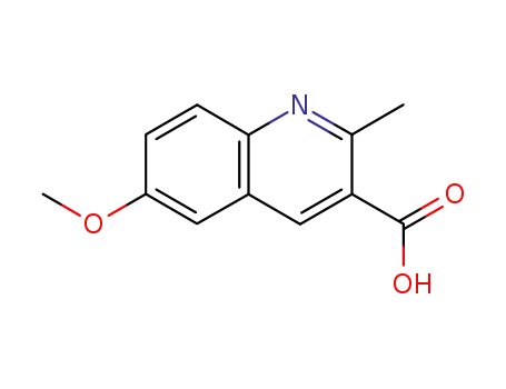 Molecular Structure of 88752-76-5 (6-METHOXY-2-METHYLQUINOLINE-3-CARBOXYLIC ACID)