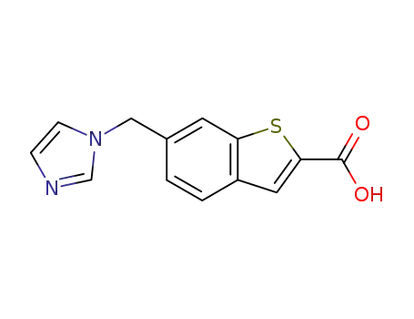 6-(imidazol-1-ylmethyl)benzothiophene-2-carboxylic acid