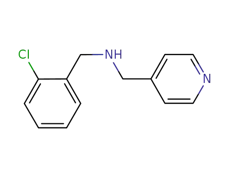 Molecular Structure of 823189-94-2 ((2-CHLORO-BENZYL)-PYRIDIN-4-YLMETHYL-AMINE)