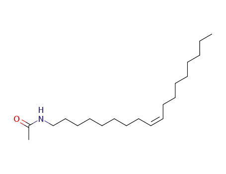 Molecular Structure of 82448-16-6 (N-(octadec-9-en-1-yl)acetamide)