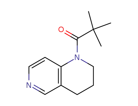 Molecular Structure of 121006-60-8 (1-(3,4-Dihydro-2H-[1,6]naphthyridin-1-yl)-2,2-dimethyl-propan-1-one)