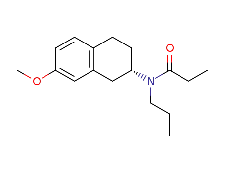 Molecular Structure of 93503-15-2 ((S)-N-propionyl-7-methoxy-2-(propylamine)tetralin)