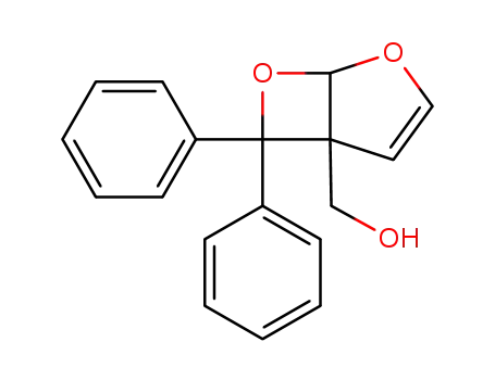 Molecular Structure of 82775-82-4 ((6,6-diphenyl-2,7-dioxabicyclo[3.2.0]hept-3-en-5-yl)methanol)
