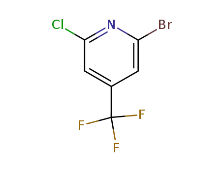 Molecular Structure of 823221-94-9 (2-Bromo-6-chloro-4-(trifluoromethyl)pyridine)