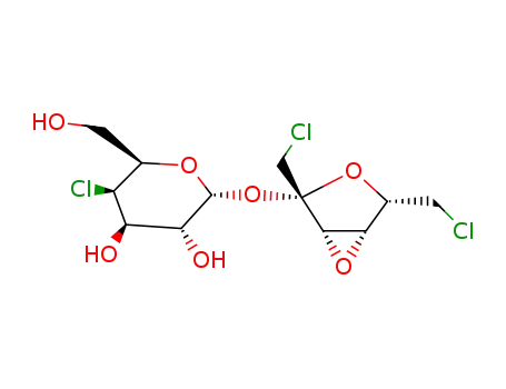 Molecular Structure of 82920-01-2 (4-chloro-4-deoxy-alpha-galactopyranosyl 3,4-anhydro-1,6-dichloro-1,6-dideoxy-beta-lyxo-hexulofuranoside)