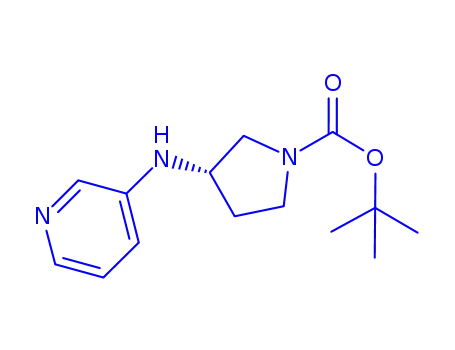 Molecular Structure of 887578-80-5 (1-BOC-3-(PYRIDIN-3-YLAMINO)-PYRROLIDINE)