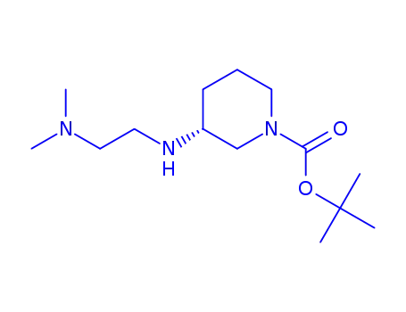Molecular Structure of 887588-48-9 (3-(2-DIMETHYLAMINOETHYLAMINO)PIPERIDINE-1-CARBOXYLIC ACID TERT-BUTYL ESTER)