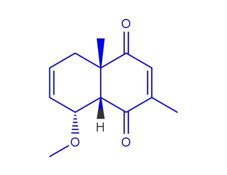 1,4-Naphthoquinone,4a,5,8,8a-tetrahydro-8-methoxy-2,4a-dimethyl-(5CI)