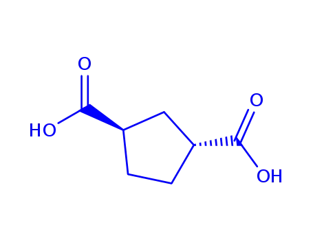 Molecular Structure of 36010-90-9 (1,3-Cyclopentanedicarboxylic acid, (1R-trans)- (9CI))