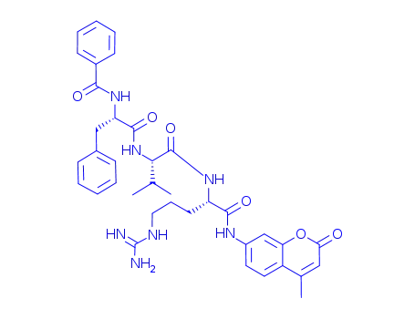 Molecular Structure of 88899-22-3 (BZ-PHE-VAL-ARG-AMC)