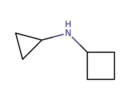 Molecular Structure of 823-13-2 (N-Cyclobutyl-N-cyclopropylamine)