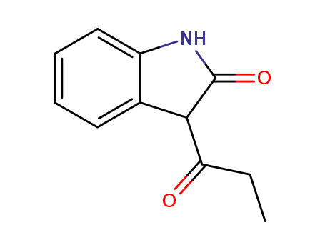 Molecular Structure of 82756-36-3 (1,3-Dihydro-3-propionyl-2H-indol-2-on)