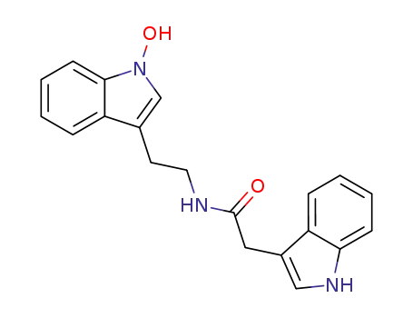 Molecular Structure of 443361-27-1 (N-2-(1-hydroxyindol-3-yl)ethyl-indole-3-acetamide)