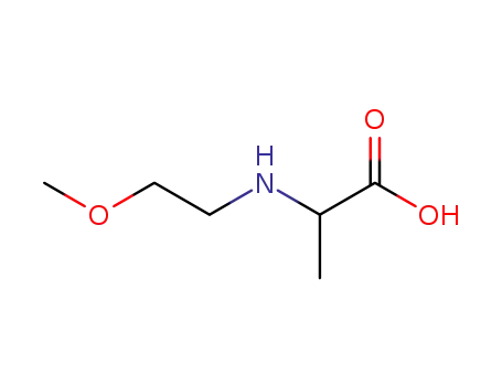 Molecular Structure of 82772-79-0 (Alanine, N-(2-methoxyethyl)- (9CI))