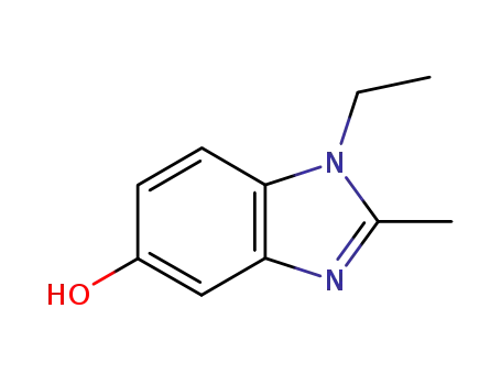 Molecular Structure of 82612-27-9 (1H-Benzimidazol-5-ol,1-ethyl-2-methyl-(9CI))