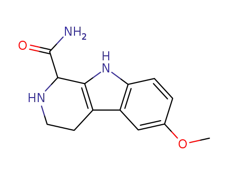 Molecular Structure of 108061-51-4 (1-carbamoyl-6-methoxy-1,2,3,4-tetrahydro-β-carboline)