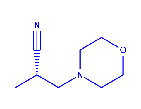 Molecular Structure of 825615-37-0 (2-methyl-3-morpholinopropanenitrile)