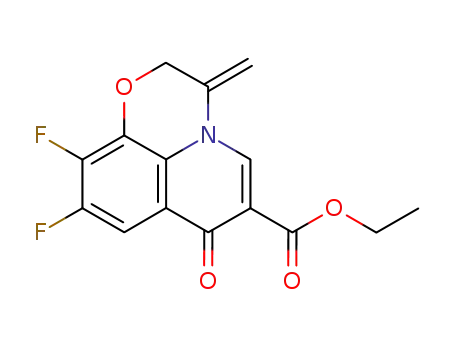 ethyl 9,10-difluoro-3-methylene-7-oxo-2,3-dihydro-7H-pyrido<1,2,3-de><1,4>benzeneoxazine-6-carboxylate