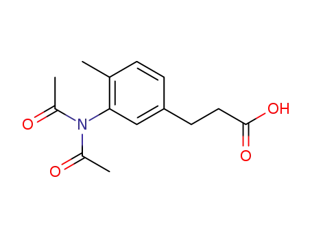 3-(3-diacetylamino-4-methyl-phenyl)-propionic acid