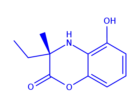 2H-1,4-Benzoxazin-2-one, 3-ethyl-3,4-dihydro-5-hydroxy-3-methyl-