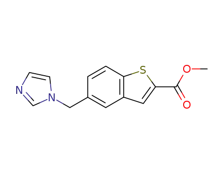 Molecular Structure of 82787-71-1 (methyl 5-(imidazol-1-ylmethyl)benzothiophene-2-carboxylate)