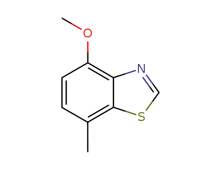 Molecular Structure of 88686-31-1 (Benzothiazole, 4-methoxy-7-methyl- (9CI))