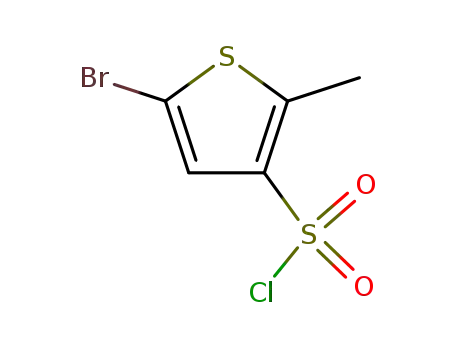 Molecular Structure of 82834-48-8 (5-BROMO-2-METHYLTHIOPHENE-3-SULFONYL CHLORIDE)
