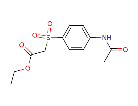 Molecular Structure of 88881-74-7 (Ethyl 2-(4-acetamidophenyl)sulfonylacetate)
