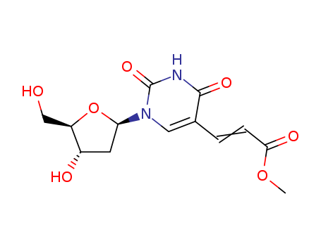Methyl3-[1-(2-deoxy-β-D-erythro-pentofuranosyl)-1,2,3,4-tetrahydro-2,4-dioxo-5-pyrimidinyl]-2-propenoate