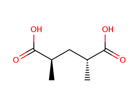 Molecular Structure of 24018-75-5 ((-)-(R,R)-2,4-dimethylglutaric acid)