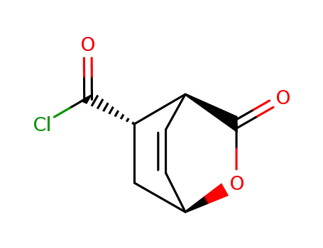 Molecular Structure of 82313-29-9 (2-Oxabicyclo[2.2.2]oct-7-ene-5-carbonyl chloride, 3-oxo-, (1alpha,4alpha,5alpha)- (9CI))