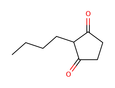 Molecular Structure of 825-31-0 (1,3-Cyclopentanedione, 2-butyl-)