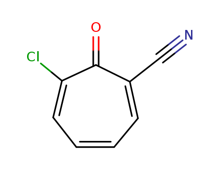 1,3,5-CYCLOHEPTATRIENE-1-CARBONITRILE,6-CHLORO-7-OXO-