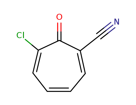 Molecular Structure of 825-47-8 (1,3,5-Cycloheptatriene-1-carbonitrile,  6-chloro-7-oxo-)