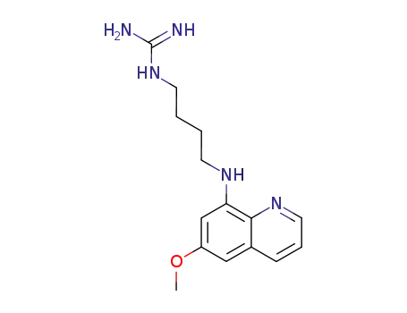 Molecular Structure of 88755-57-1 (2-{4-[(6-methoxyquinolin-8-yl)amino]butyl}guanidine)