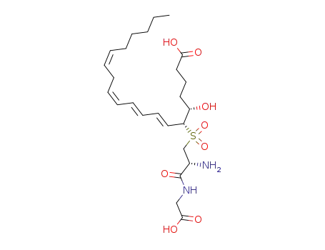 Molecular Structure of 82850-10-0 (Leukotriene D-4 sulfone)