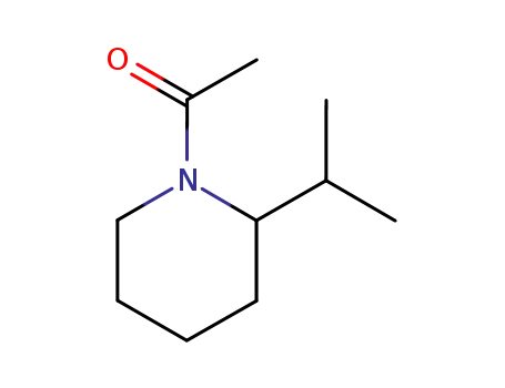 Molecular Structure of 82902-47-4 (Piperidine, 1-acetyl-2-(1-methylethyl)- (9CI))