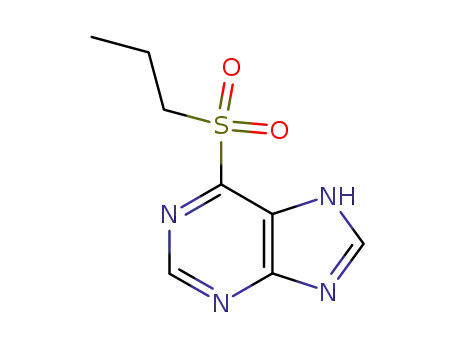 Molecular Structure of 82499-12-5 (6-(propylsulfonyl)-5H-purine)