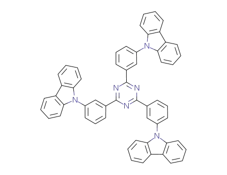 Molecular Structure of 890148-68-2 (2,4,6-tris(3-(carbazol-9-yl)phenyl)-1,3,5-triazine)