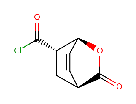 Molecular Structure of 82313-30-2 (2-Oxabicyclo[2.2.2]oct-7-ene-6-carbonyl chloride, 3-oxo-, (1alpha,4alpha,6alpha)- (9CI))