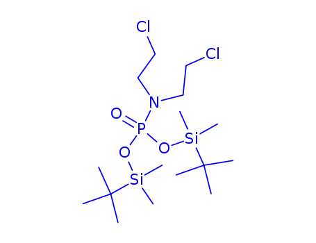 Molecular Structure of 82475-51-2 (bis[tert-butyl(dimethyl)silyl] bis(2-chloroethyl)phosphoramidate)