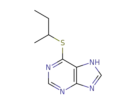 1H-Purine, 6-((1-methylpropyl)thio)-