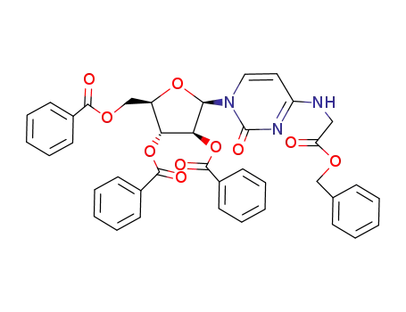 benzyl N-(1-(2,3,5-tri-O-benzoyl-β-D-arabinofuranosyl)pyrimidin-2(1H)-on-4-yl)glycinate