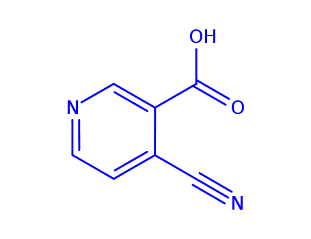 Molecular Structure of 827616-51-3 (3-Pyridinecarboxylic  acid,  4-cyano-)