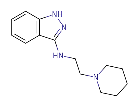 1H-Indazol-3-amine, N-(2-(1-piperidinyl)ethyl)-
