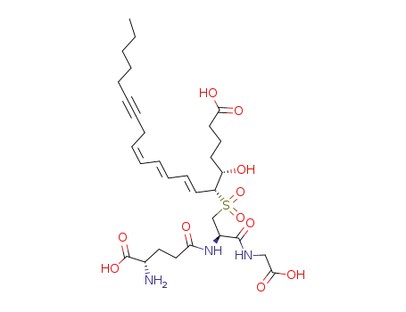 (7E,9E,11Z)-(5S,6R)-6-[(R)-2-((S)-4-Amino-4-carboxy-butyrylamino)-2-(carboxymethyl-carbamoyl)-ethanesulfonyl]-5-hydroxy-icosa-7,9,11-trien-14-ynoic acid