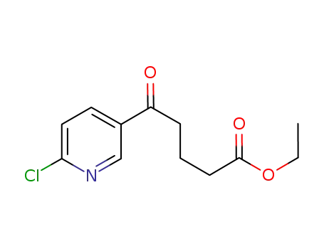 Molecular Structure of 890100-65-9 (ETHYL 5-(6-CHLORO-3-PYRIDYL)-5-OXOVALERATE)