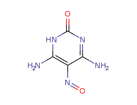 Molecular Structure of 89033-55-6 (4,6-DIAMINO-2-HYDROXY-5-NITROSOPYRIMIDINE)
