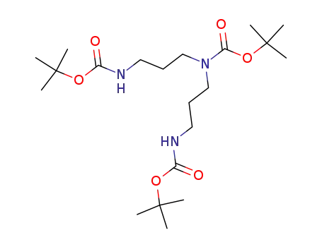 Molecular Structure of 82409-01-6 ({3-[tert-Butoxycarbonyl-(3-tert-butoxycarbonylamino-propyl)-amino]-propyl}-carbamic acid tert-butyl ester)