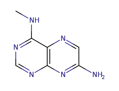Molecular Structure of 828-85-3 (Pteridine, 7-amino-4-(methylamino)- (7CI,8CI))